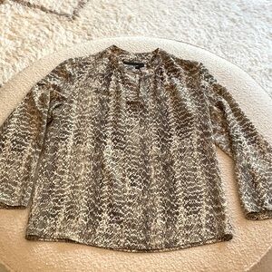 Derek Lam silk animal print top